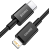 Cablu Type-C - Lightning, PD 20W, 1m, Baseus Superior Black CATLYS-A01 Cablu Type-C - Lightning, PD 20W, 1m, Baseus Superior Black CATLYS-A01