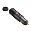Автомобильное зарядное устройство USB - Baseus Share Together, 2xUSB (U + U + Lighter), 120W, Серый CCBT-D0G