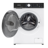 Masina de spalat rufe Daewoo DWD-CS8014, 8 kg / 1400rpm, 48cm, clasa A, motor inverter, Display, Panou negru + usa dubla neagra, 16 program, Alb Masina de spalat rufe Daewoo DWD-CS8014, 8 kg / 1400rpm, 48cm, clasa A, motor inverter, Display, Panou negru + usa dubla neagra, 16 program, Alb