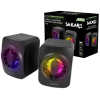 Акустика 2.0 Esperanza Sakara EGS104, 5W (2 x 2.5W), светодиодная радуга, управление громкостью, встроенный усилитель, питание: 5V, требуется: USB