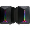 Boxe 2.0 Esperanza Frevo EGS105, 5W (2 x 2.5W), iluminare LED Rainbow, control volum, amplificator încorporat, alimentare: 5V, necesită: USB și