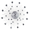 Ceas de perete Esperanza BOSTON EHC002 Gri, 50 cm, decorat cu diamante (sticlă acrilică), suprafață din aluminiu, mișcare silențioasă, cârlig pentru instalare Ceas de perete Esperanza BOSTON EHC002 Gri, 50 cm, decorat cu diamante (sticlă acrilică), suprafață din aluminiu, mișcare silențioasă, cârlig pentru instalare