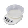 Cantar de bucătărie Esperanza COCONUT EKS007 Alb cu bol (1L), Capacitate maximă: 5000g, Diviziune: 1g, Patru unități de măsură: g /lb/oz/kg, Funcție Tare