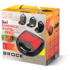 Сэндвичница BROCK SSM 2003 RD, 750W, 3 в 1 функции (сэндвичница, вафельница и гриль), Длина шнура питания 75 см Сэндвичница BROCK SSM 2003 RD, 750W, 3 в 1 функции (сэндвичница, вафельница и гриль), Длина шнура питания 75 см