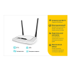 TP-LINK TL-WR841N Router Wireless N 300Mbps, Qualcomm, 2T2R, 2.4GHz, 802.11b/g/n, 1 WAN 10/100M + 4 LAN 10/100M, 2 antene fixe TP-LINK TL-WR841N Router Wireless N 300Mbps, Qualcomm, 2T2R, 2.4GHz, 802.11b/g/n, 1 WAN 10/100M + 4 LAN 10/100M, 2 antene fixe
