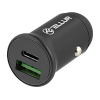 Автомобильное зарядное устройство USB - Tellur FCC7 2xDC 12-24V, 1xUSB Type-A QC 3.0, 1 xUSB Type-C PD, PD60W, QC30W, Алюминий, Черный TLL151251