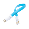 Cablu USB - Micro USB, Împletit, Nylon, 0.2m, Tellur Blue TLL155071