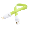 Cablu USB - Micro USB, Magnetic, 0.2m, Tellur Green TLL155081