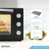 Электрическая духовка BROCK TO 3001 BK, Черная 30L, 1600W, Функция конвекции, Двойное стекло, Температура: 100°C - 230°C, Функции нагрева: Выключено / Нагрев от Электрическая духовка BROCK TO 3001 BK, Черная 30L, 1600W, Функция конвекции, Двойное стекло, Температура: 100°C - 230°C, Функции нагрева: Выключено / Нагрев от