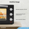 Электрическая духовка BROCK TO 3001 BK, Черная 30L, 1600W, Функция конвекции, Двойное стекло, Температура: 100°C - 230°C, Функции нагрева: Выключено / Нагрев от Электрическая духовка BROCK TO 3001 BK, Черная 30L, 1600W, Функция конвекции, Двойное стекло, Температура: 100°C - 230°C, Функции нагрева: Выключено / Нагрев от