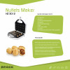 Aparat pentru nuci BROCK HZ 3012, 750W, Pentru 12 nuci, Carcasă rece la atingere, Suprafață antiaderentă, Indicatoare luminoase de alimentare și de stare gata Aparat pentru nuci BROCK HZ 3012, 750W, Pentru 12 nuci, Carcasă rece la atingere, Suprafață antiaderentă, Indicatoare luminoase de alimentare și de stare gata
