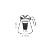 646623.2 Ceainic din sticla cu infuzor TEO 1.25 l, rosu 646623.2 Ceainic din sticla cu infuzor TEO 1.25 l, rosu