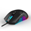 Mouse Spacer Alien Nova pentru jocuri, cu fir, USB, optic, 12.000 dpi, butoane/derulare 7/1, iluminare RGB, negru
