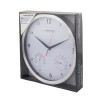 Ceas de perete Esperanza WASHINGTON EHC008W Alb, 30 cm, Cadru de ceas și ace din aluminiu, Mecanism silențios, cârlig pentru instalare ușoară, Dimensiuni: temp