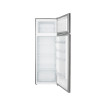 Frigider Daewoo DTS-240MEX, 235 L (194L+41L), 159cm, Static, clasa E, inox, termostat reglabil, usi reversibile, compartiment legume-fructe, picioare