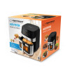 Friteuză cu aer Esperanza PATATE AL FORNO EKA005, 8L, 1600W, Fereastră, Cronometru: 0–60 min, Interval de temperatură: 80°C – 200°C, 10 programe de gătit