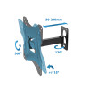 Suport TV de perete Esperanza 007 ERW007 pentru 26-70, sarcină maximă 30kg, Vesa 75x75-400x400mm, distanța TV față de perete: 110-465mm, reglaj înclinare până Suport TV de perete Esperanza 007 ERW007 pentru 26-70, sarcină maximă 30kg, Vesa 75x75-400x400mm, distanța TV față de perete: 110-465mm, reglaj înclinare până