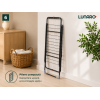 Сушилка для белья LUNARO WING PLUS-BK , 128 x 54,5 x 5 см, 18 м, макс. 15 кг, специальная подставка для носков, черная