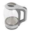 Чайник Esperanza YUKON EKK025W из белого стекла со светодиодной подсветкой, 1500 Вт, 1,7 л, скрытый нагревательный элемент, поворотная база 360°, автоматическое