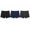 Set 3 buc. boxeri barbati, Negru, Bleumarin, Melanj cărbune, marimea S, 95% bumbac, 5% elastane / 60% bumbac, 40% poliester