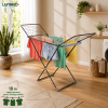 Сушилка для белья LUNARO WING PLUS-BK , 128 x 54,5 x 5 см, 18 м, макс. 15 кг, специальная подставка для носков, черная