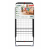 Сушилка для белья LUNARO WING PLUS-BK , 128 x 54,5 x 5 см, 18 м, макс. 15 кг, специальная подставка для носков, черная