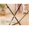 Сушилка для белья LUNARO WING PLUS-BK , 128 x 54,5 x 5 см, 18 м, макс. 15 кг, специальная подставка для носков, черная