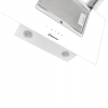 Вытяжка наклонная Mastercook TIVANO 700(60) SENSOR LED Вытяжка наклонная Mastercook TIVANO 700(60) SENSOR LED