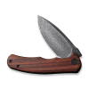 Cuțit pliabil, CIVIVI, Mini Praxis C18026C-DS1, lamă damasc 2.98 inch, mâner lemn Guibourtia, liner lock Cuțit pliabil, CIVIVI, Mini Praxis C18026C-DS1, lamă damasc 2.98 inch, mâner lemn Guibourtia, liner lock