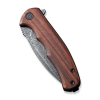Cuțit pliabil, CIVIVI, Mini Praxis C18026C-DS1, lamă damasc 2.98 inch, mâner lemn Guibourtia, liner lock Cuțit pliabil, CIVIVI, Mini Praxis C18026C-DS1, lamă damasc 2.98 inch, mâner lemn Guibourtia, liner lock