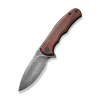 Cuțit pliabil, CIVIVI, Mini Praxis C18026C-DS1, lamă damasc 2.98 inch, mâner lemn Guibourtia, liner lock Cuțit pliabil, CIVIVI, Mini Praxis C18026C-DS1, lamă damasc 2.98 inch, mâner lemn Guibourtia, liner lock
