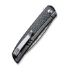 Cuțit pliabil, CIVIVI, Savant C20063B-DS1, lamă damasc 3.47 inch, mâner inox G10 fibră de carbon, blocare frame lock Cuțit pliabil, CIVIVI, Savant C20063B-DS1, lamă damasc 3.47 inch, mâner inox G10 fibră de carbon, blocare frame lock