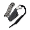Cuțit cu lamă fixă, CIVIVI, Gramis C23004-2, oțel 14C28N, profil Sheepsfoot, greutate 4.7g