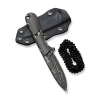 Cuțit cu lamă fixă, CIVIVI, Mini Elementum C23010-DS1, lamă damasc 2.24 inch, mâner Micarta, teacă Kydex