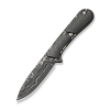 Cuțit cu lamă fixă, CIVIVI, Mini Elementum C23010-DS1, lamă damasc 2.24 inch, mâner Micarta, teacă Kydex