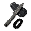 Cuțit cu lamă fixă, CIVIVI, Mini Elementum C23010-DS1, lamă damasc 2.24 inch, mâner Micarta, teacă Kydex