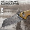 Cuțit pliabil, CIVIVI, Amirite C23028-DS1, lamă Damascus 3.48 inch, mâner Ultem, Button Lock