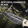 Cuțit pliabil, CIVIVI, Incindie C23053-DS1, lamă Damascus 3.48 inch, mâner G10, blocare tip Button Lock