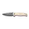Cuțit pliabil, CIVIVI, Incindie C23053-DS1, lamă Damascus 3.48 inch, mâner G10, blocare tip Button Lock