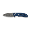 Складной нож, CIVIVI, Triptych C23085B-DS1, дамасская сталь 2.97 дюйма, рукоять Canvas Micarta синяя, замок Button Lock