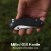 Складной нож, CIVIVI, Faeger C24031-1, сталь 14C28N 2.98 дюйма, рукоять G10 черная, Button Lock Складной нож, CIVIVI, Faeger C24031-1, сталь 14C28N 2.98 дюйма, рукоять G10 черная, Button Lock