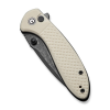 Cuțit pliabil, CIVIVI, Faeger C24031-DS1, lamă Damascus 2.98 inch, mâner G10 ivoire, blocare cu buton