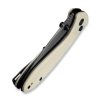 Cuțit pliabil, CIVIVI, Faeger C24031-DS1, lamă Damascus 2.98 inch, mâner G10 ivoire, blocare cu buton