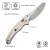 Cuțit pliabil, CIVIVI, Sixgill C24050-2, lamă Nitro-V 3.41 inch, mâner G10, Crossbar Lock Cuțit pliabil, CIVIVI, Sixgill C24050-2, lamă Nitro-V 3.41 inch, mâner G10, Crossbar Lock