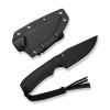 Cuțit cu lamă fixă, CIVIVI, Gander C24058B-2, oțel 14C28N, mâner Micarta, teacă Kydex