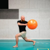 Minge fitness, HMS, YB02 | Marime: 55 CM, Culoare: blue, Ball diameter: 55 cm