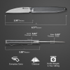 Cuțit pliabil, SENCUT, Jubil S20029-3, lamă D2 74.9mm, mâner G10 gri, Liner Lock