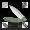 Флиппер-нож, SENCUT, San Angelo S21003-3, сталь 9Cr18MoV 3.48 дюйма, рукоять микарта, лайнер-лок