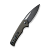 Cuțit flipper, SENCUT, Mims S21013-3, lamă 9Cr18MoV 3.48 inch, mâner Canvas Micarta, Liner Lock
