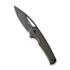 Cuțit flipper, SENCUT, Mims S21013-3, lamă 9Cr18MoV 3.48 inch, mâner Canvas Micarta, Liner Lock